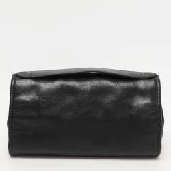 Aspinal Of London Black Leather Travel Organizer Clutch