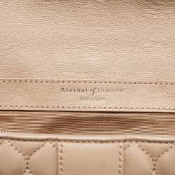 Aspinal Of London Beige Quilted Leather Lottie Shoulder Bag