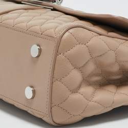 Aspinal Of London Beige Quilted Leather Lottie Shoulder Bag