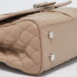 Aspinal Of London Beige Quilted Leather Lottie Shoulder Bag