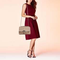 Aspinal Of London Beige Quilted Leather Lottie Shoulder Bag