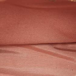 Pre Owned حقي�بة يد علوية اسبينال أف لندن فلورنس جلد براءة اختراع منقوشة بنقشة التمساح بيج صغيرة