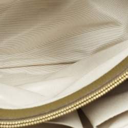 Pre Owned Aspinal Of London Midi London Olive Green Leather Tote