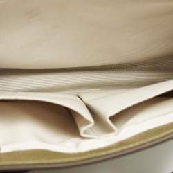 Pre Owned Aspinal Of London Midi London Olive Green Leather Tote