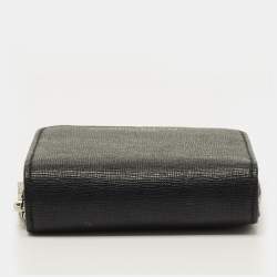 مملوكة مسبقًا Aspinal of London Black Leather Compact Wallet