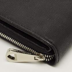 مملوكة مسبقًا Aspinal of London Black Leather Compact Wallet