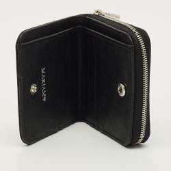 مملوكة مسبقًا Aspinal of London Black Leather Compact Wallet