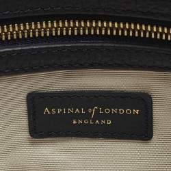 مملوكة مسبقًا Aspinal Of London Midi Madison Navy Blue Leather Tote