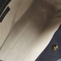 مملوكة مسبقًا Aspinal Of London Midi Madison Navy Blue Leather Tote