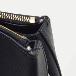 مملوكة مسبقًا Aspinal Of London Midi Madison Navy Blue Leather Tote