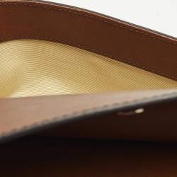 Pre Owned حقيبة كتف اسبينال أف لندن هامبتون جلد نقشة التمسا ح وبني