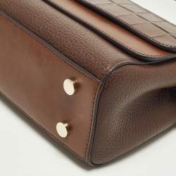 Pre Owned حقيبة كتف اسبينال أف لندن هامبتون جلد نقشة التمساح وبني