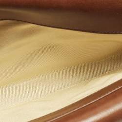 Pre Owned حقيبة كتف اسبينال أف لندن هامبتون جلد نقشة التمساح وبني