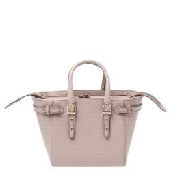 Aspinal of London Lilac Croc Embossed Leather Marylebone Tote