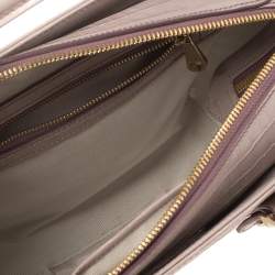 Aspinal of London Lilac Croc Embossed Leather Marylebone Tote
