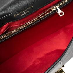 Aspinal Of London Black Leather Lottie Shoulder Bag