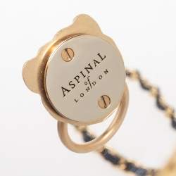 Aspinal Of London Gold/Transparent Acrylic Gold Lion Trunk Top Handle Bag