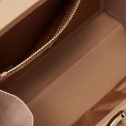 Aspinal of London Beige Leather Mini Trunk Top Handle Bag