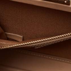 Aspinal of London Beige Leather Mini Trunk Top Handle Bag
