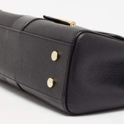 Aspinal Of London Black Leather Lottie Shoulder Bag