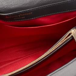 Aspinal Of London Black Leather Lottie Shoulder Bag