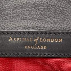 Aspinal Of London Black Leather Lottie Shoulder Bag