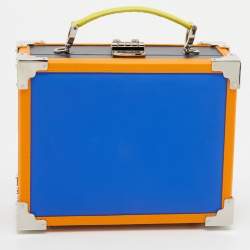 Aspinal Of London x Etre Cecile Multicolor Leather Trunk Top Handle Bag