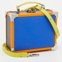 Aspinal Of London x Etre Cecile Multicolor Leather Trunk Top Handle Bag