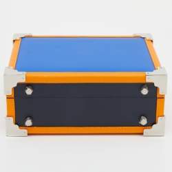 Aspinal Of London x Etre Cecile Multicolor Leather Trunk Top Handle Bag