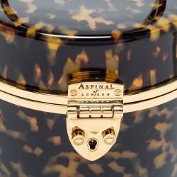 Aspinal Of London Gold/Brown Tortoiseshell Plexiglass Pandora Bag