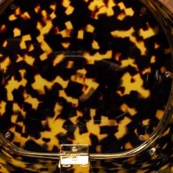 Aspinal Of London Gold/Brown Tortoiseshell Plexiglass Pandora Bag
