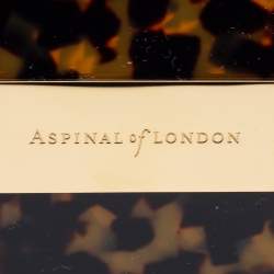 Aspinal Of London Gold/Brown Tortoiseshell Plexiglass Pandora Bag