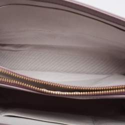Aspinal Of London Purple Croc Embossed Leather Mayfair Top Handle Bag