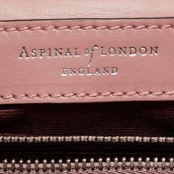 Aspinal Of London Pink Leather Lottie Shoulder Bag