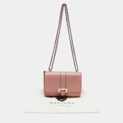 Aspinal Of London Pink Leather Lottie Shoulder Bag