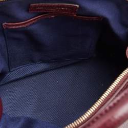 Pre Owned Aspinal Of London Burgundy Leather Holly Top Handle Bag