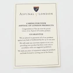 Aspinal Of London Brown Croc Embossed Leather Soho Clutch