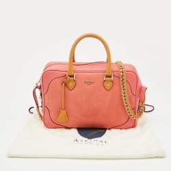 Aspinal Of London Tri Color Nubuck Leather Small Briefcase