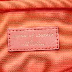Aspinal Of London Tri Color Nubuck Leather Small Briefcase