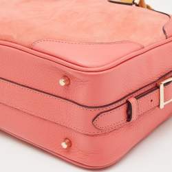 Aspinal Of London Tri Color Nubuck Leather Small Briefcase