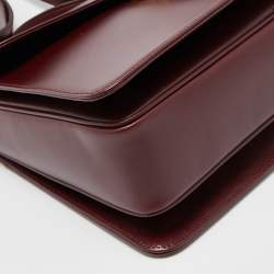 Aspinal Of London Burgundy Leather Lion Lansdowne Top Handle Bag
