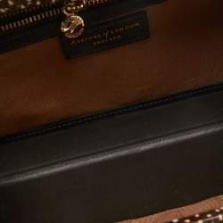 Aspinal Of London Dark Brown Watersnake Leather Trunk Top Handle Bag