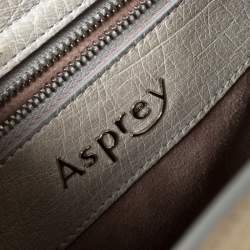 مملوكة مسبقًا  حقيبة يد آسبري بيلغرافيا جلد نعام خضراء ليموني افوكادو