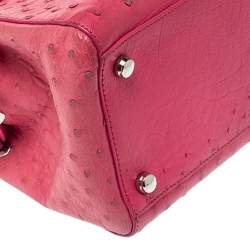Asprey Pink Ostrich Belgravia Tote