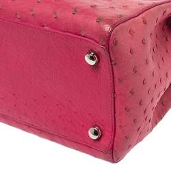 Asprey Pink Ostrich Belgravia Tote