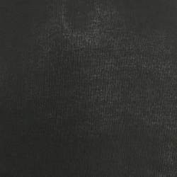 Pre Owned توب برقبة على شكل V إيه تي إم تريكو مضلع أسود مقاس صغير ( إكس سمول )