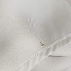 Pre Owned Atoir Light Grey Satin Tie Up Blouse S