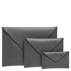Audemars Piguet Grey Leather Pouch Set 