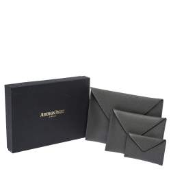 Audemars Piguet Grey Leather Pouch Set 