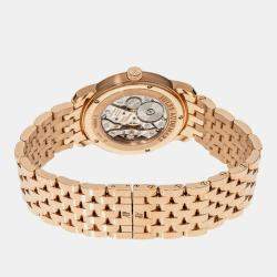 Pre Owned Audemars Piguet  Jules 77250OR.OO.1270OR.01 Manual Winding  Silver 18k Rose Gold Women's Wristwatch 33 mm